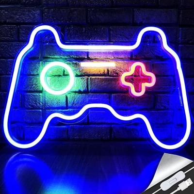 China Hotel Wall Office Room Table Lighting Product Energy Saving Game Shaped Neon Sign Home Decorative Customized 3d LED Light Portable Neon Desk Light for sale