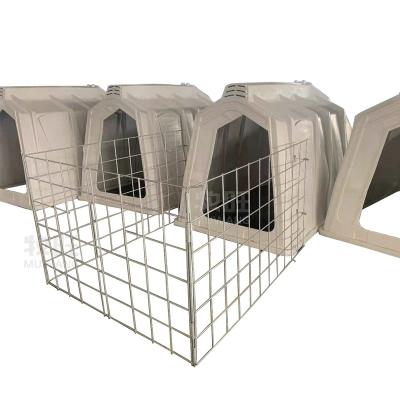 China Save Livestock Cost Reinforced Plastic Cattle Hutches Calf Hutches For Daily Farm Feeding Animals Calves Housing for sale