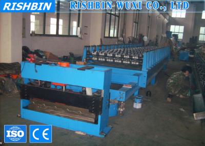 China 45 # Steel Roller Glazed Metal Roof Tile Roll Forming Machine With CR12 Blade for sale