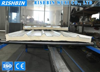 China 7.5 m / min Color Steel EPS Sandwich Panel Production Line for Prefab House for sale