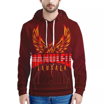 China American Samoa Manulele Tausala Design Good Quality Sustainable Custom Hoodie For Men for sale