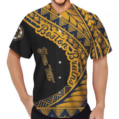 China Antibacterial Shirts & Tops Vintage Polynesian Hockey Team Design Boy Heat Transfer Printed Plus Size Baseball Tank Tops Stitch Tops for sale