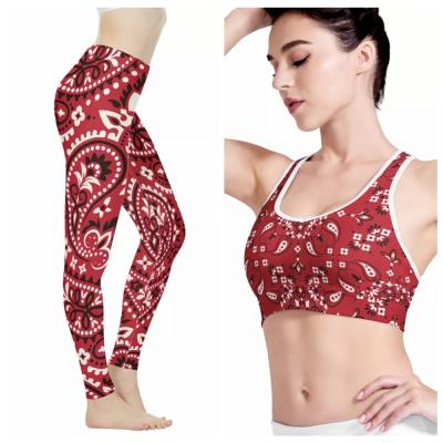 China Women One Color Clothing Breathable Sports Upper And High Waisted Workout Leggings Yoga Set JIN Fitness Custom Print for sale