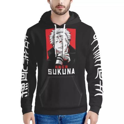 China Wholesale Price Anime Print Jujutsu Kaisen Sukuna QUICK DRY Black Same Children Sweatshirts Custmized Logo All-match Men's Women's Clothes for sale