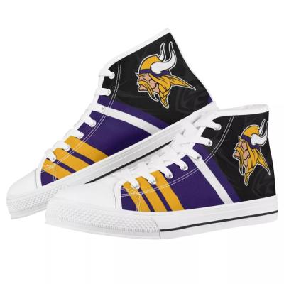 China OEM High Top Sale Logo Top High Running Shoes Fashion Trend nfle Team Style Cosplay Royal Purple Minnesota Girl Shoes Best for sale