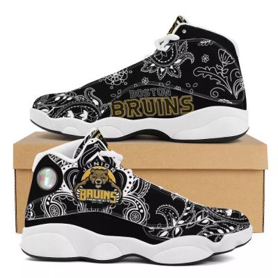 China CUSHIONING Wholesale Team Mens 3d Print Hockey League Custom Banada Design Anti-odor Sneakers Cushioning Basketball Shoes for sale