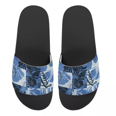 China Hot Selling Fashion Trend Patchwork Pattern Design Beach Shoes Customized To Customize Women Retro Style Non-slip OU Slippers Custom Low Price for sale