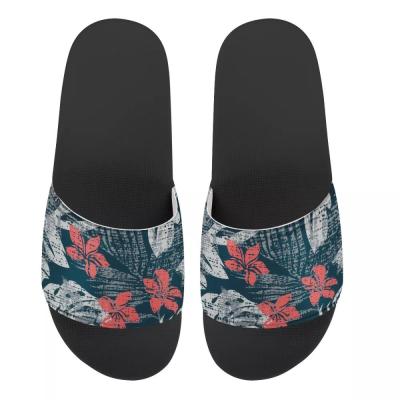 China Hot Selling Fashion Trend Patchwork Pattern Design Beach Shoes Retro Polynesian Tribal Style Custom Women Slippers Price Cheap Non Slip Outperform for sale