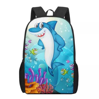 China Waterproof Personalized Stylish and Graceful Bags Guess High Worth School Backpack Blue Shark Customize Kids Mochila Backpack for sale