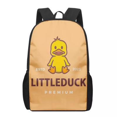 China Large Capacity Waterproof Authentic Bags Guess High Worth Backpack Duck Customize Children Rucksack School Yellow Mochila for sale