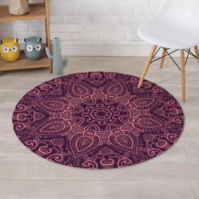 China Unique Warm Mandala Design Tufted Blankets Coloring Home Rug Customized Tour Non-Slip Wholesale For Living Room Viking Design for sale