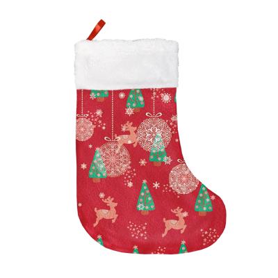 China Christmas Day Decoratiom Boys Christmas Stocking Low Price Christmas Stocking for Printing Hot Sale Hanging and Christmas Stocking Pattern Balls Tree for sale