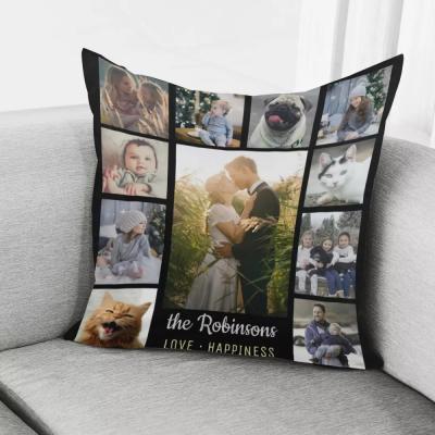 China Anti-Static Cushion Covers 2021 Intimate Lovers Photos Model Printing Cushion Covers Embroidered Logo Cushion Covers Decorative Custom Made for sale