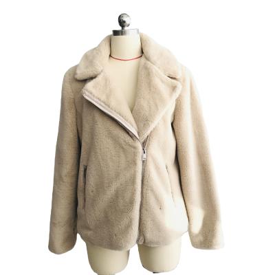 China Custom Made Anti-wrinkle Women's Mink Coat Fall And Winter Imitation Pink Imitation Short Coat for sale