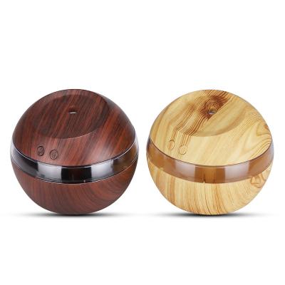 China Car USB Wood Grain Humidifier Ultrasonic Air Essential Oil Humidifier For Car for sale