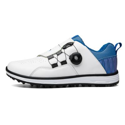 China 2021 New Style PU Customized Self-locking Fitness and Cross-training Shoes Men's Sneakers Leather Golf Shoes Men's Shoes for sale