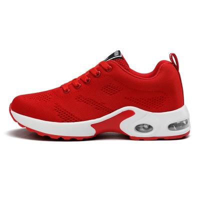 China EVA Factory Wholesale Summer Badminton Women Red Sports Shoes Zapatos Air Running Shoes for sale