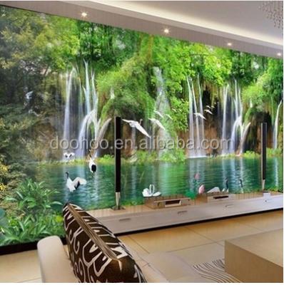 China Romantic enjjoyable beatuiful 3d plastic photo mountain landscape 3d wall picture for sale