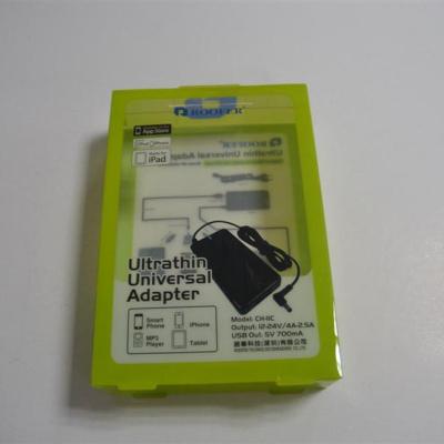 China Biodegradable Android USB Cable PET Packaging Box for sale