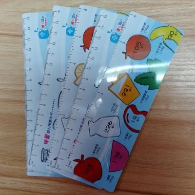 China PET/PP/PVC Plastic Lenticular 3D Ruler PET/PP/PVC UV Printing Plastic Ruler for sale