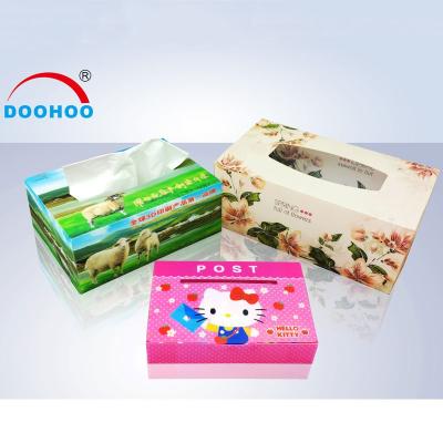 China Gift Decoration Wholesale 3D Lenticular Facial Tissue Box / Custom Printed Tissue Box for sale