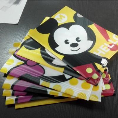 China PP Button Folder CMYK Printing A4 Stationery Factory Price for sale