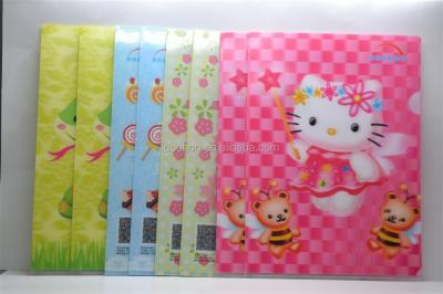 China 2015 Fashion Hello Beautiful PP Plastic School Office Folder Durable Kitty Folder for sale