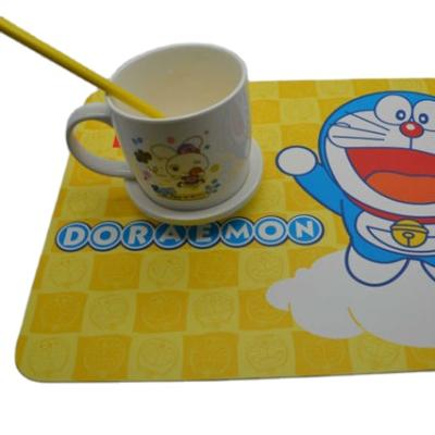 China Sustainable Eco PP Place Mat Kids Plastic Place Mat Cartoon Table Pad for sale