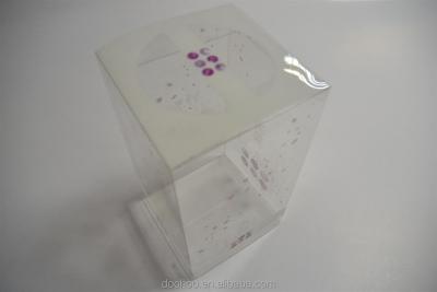 China Recycled Materials Offset Printing Transparent Cosmetic Clear Plastic Folding Packaging Box for sale