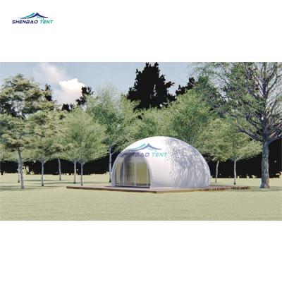 China UV Resistant Oval Japan Hotel Resort Camping Luxury Oval Structure Membrane PVDF Tent For Two Persons Used for sale