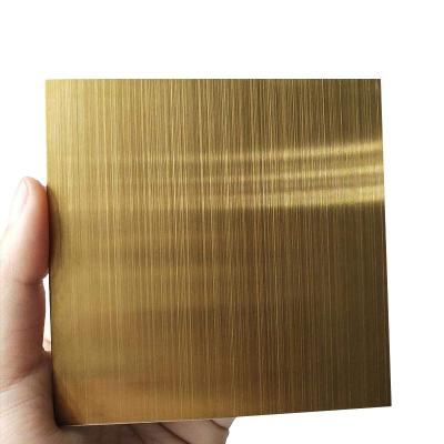 China Construction 304 Color Mirror Gold Stainless Steel Decorative Sheet Exterior Steel Decorations for sale