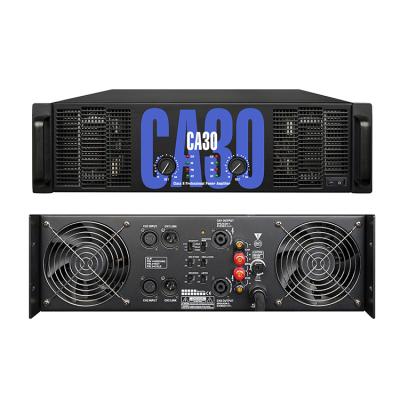 China High Quality Professional CA30 3u Class D 2 Channel Power Amplifier 1300w 697x585x210mm for sale