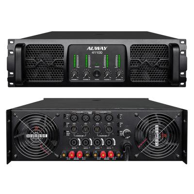 China 41100 power amplifier 3u Digital 4 Channel Professional Class D Sound System Audio Amplifier 710x570x190mm for sale