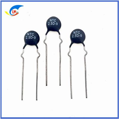 China MF72 Series 2.5D-9 NTC Thermistor 2.5 Ohm 9mm Suitable For Power Adapter Switching Power Supply for sale