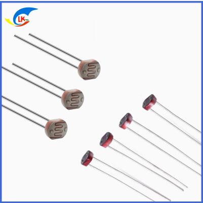 China 5mm GM5537 CDS Photoresistor Bright Resistor 20-50KΩ For Alarm Photoelectric Controller for sale