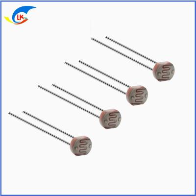 China 100mw Light Dependent Resistor 150VDC Photoresistor 10Lux Bright Resistance 50-100KΩ Fast Response Speed for sale