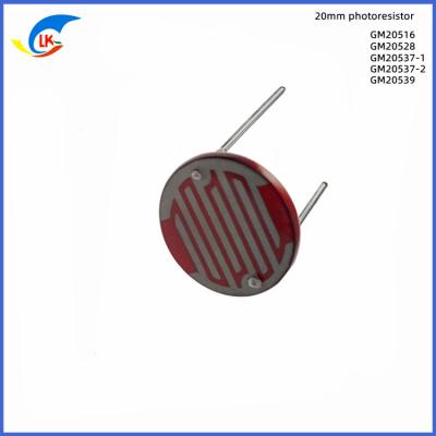 China GM 20528 Resistência dependente da luz Tensão 500VDC 10-20KΩ Resistência escura 1MΩ à venda