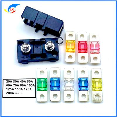 China Ceramic Copper Car Fuse Fuse Small Fork Bolt Fuse 80V 80A 100A for sale