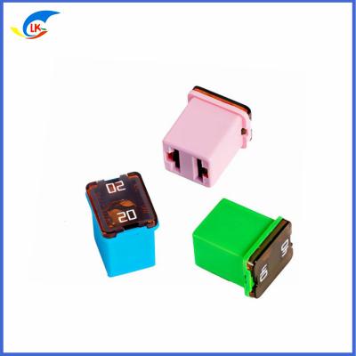 China 32V Slow Blow Plug In Tubular Fuse Car Square Fuse Box 20A 25A 30A 40A 50A 60A FLN Automotive Car Fuse for sale