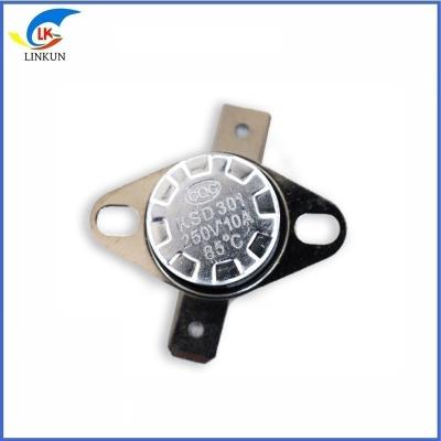 China Temperature Switch KSD301 Electric Kettle Temperature Control Switch Bimetallic Thermostat Manual Reset for sale