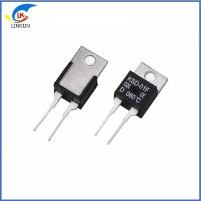 China KSD01F/JUC-31F 220 Temperature Control Switch 10-95 Degrees Normally Open / Normally Closed Temperature Control For Audio for sale