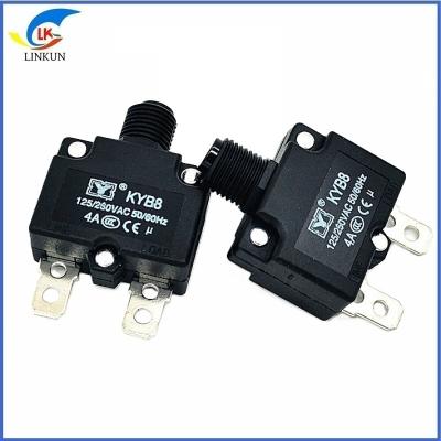 China Direct Supply Overload Protector 88-4A Black Head Overload Protector Manual Reset DC Circuit Breaker for sale