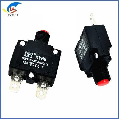 China Provide Overload Protector 88-15A Red Head Overload Protector Manual Reset DC Circuit Breaker for sale