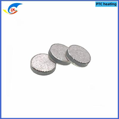 China 8*2mm Round Heating Element Silver Coating PTC Thermistor Chip 120 Ohm 105 DegC MZ4-08BB121H-X for sale