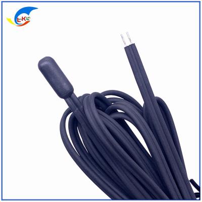 China Aquarium Fish Tank Temperature Sensor TPE Injection NTC10K 100K Waterproof Temperature Probe Head Type NTC Thermistor for sale