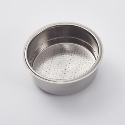 China 51mm Powder Bowl Coffee Machine Accessories Stainless Steel Coffee Filter Viable Pressurized Basket for sale