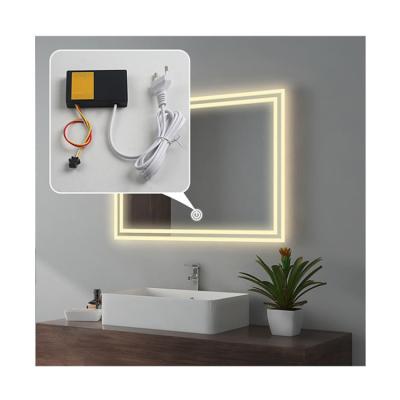 China Wholesale Black Tsp-001 110V 220V 12W 1A Light Mirror Touch Sensor Touch Switch For Bathroom Led Mirror TSP-001 for sale