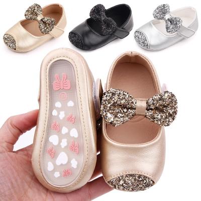 China Breathable Hot Sale Fabrics Bow Knot 0-1 Years Toddlers Infant Shoes 2021 Babies for sale