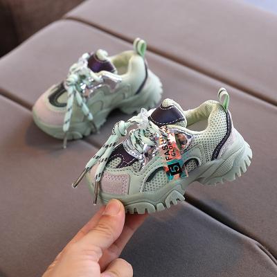 China Flatbed 2021 Spring New Arrival Children Soft Sole Children's Sports Breathable Shoes for sale