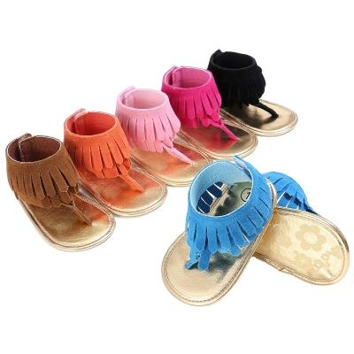 China Amazon Selling Baby Shoes Summer Baby Silicone Princess Shoes Breathable Baby Tassel Toddler Warm Shoes for sale